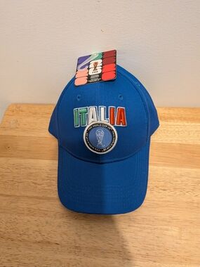FIFA Italia Blue Embroidered Baseball Cap